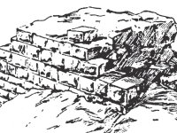 Burgruine Alt-Erfenstein, Bergfriedrest (aus: KD NW 1926, S. 147)